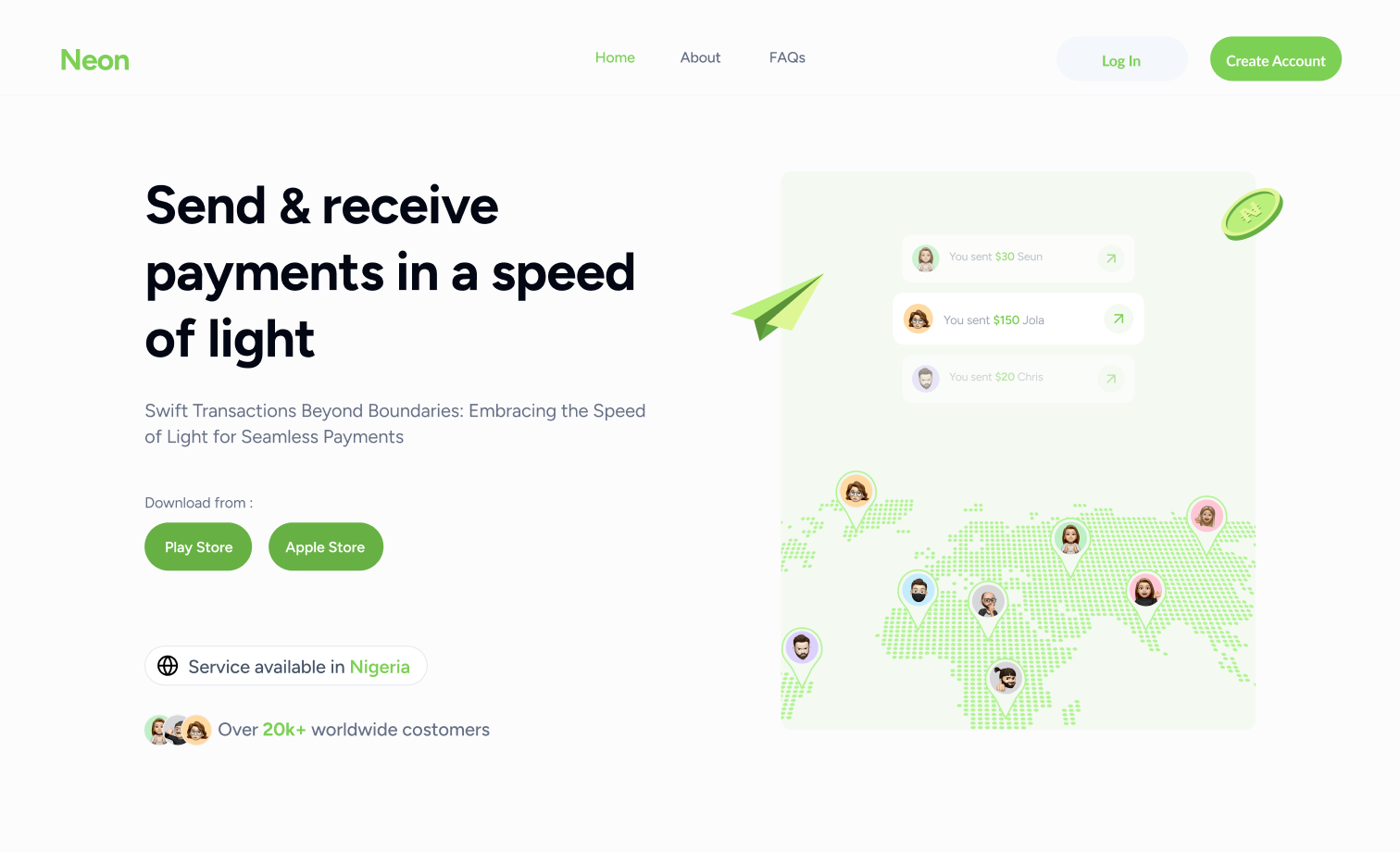 Manage your money landing page